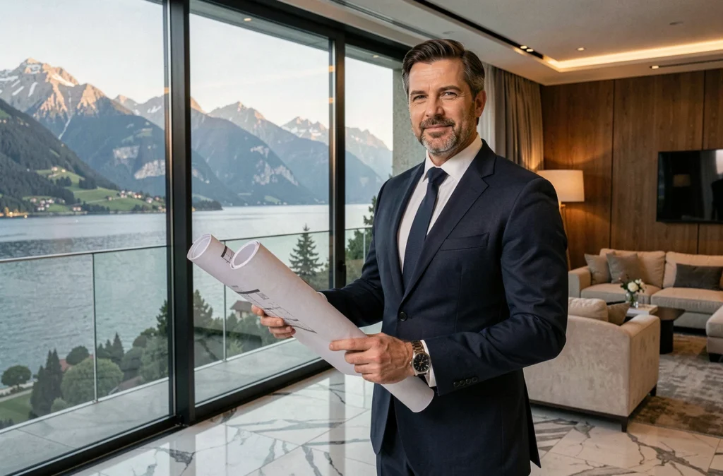 Agent 4807 Premium dans un appartement haut de gamme avec vue sur le lac d'Annecy